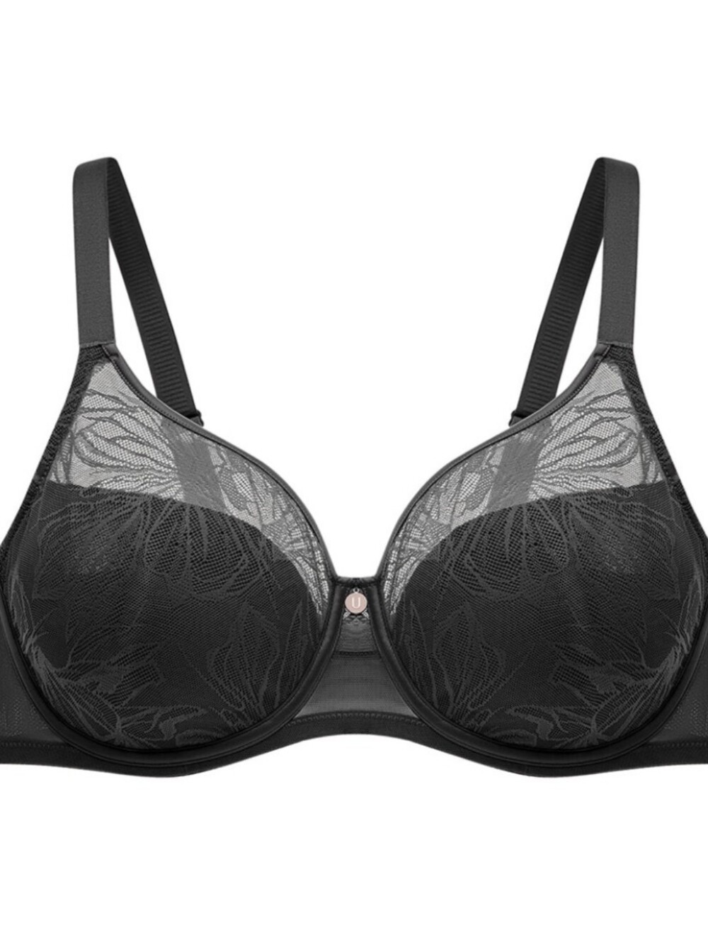 Understance Iris Lace Black Flexwire Full Coverage Bra - Size US 30G